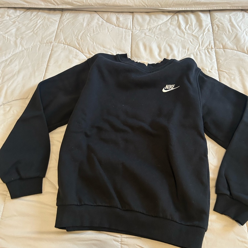 Nike Kids Classic Black Crewneck Sweater